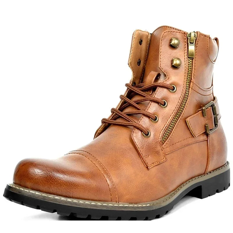Phoenix | Leder Schnür-Stiefeletten